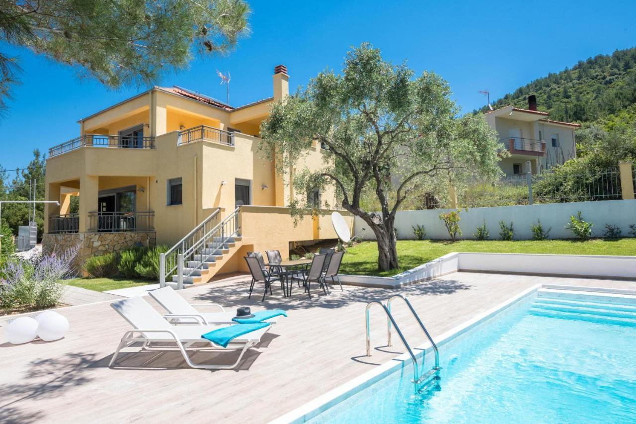 Louloudis Pool Villa Skala Rachoni  エクステリア 写真