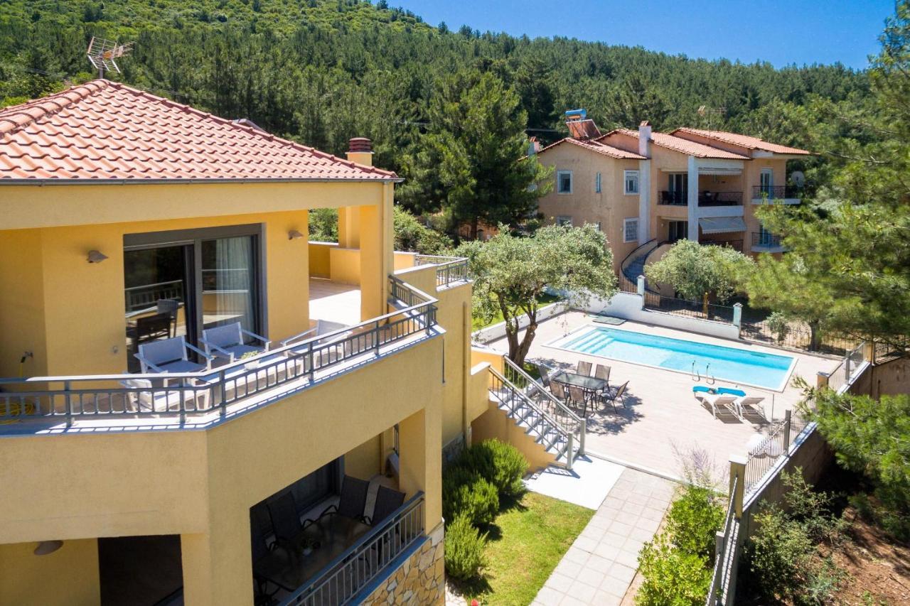 Louloudis Pool Villa Skala Rachoni  エクステリア 写真
