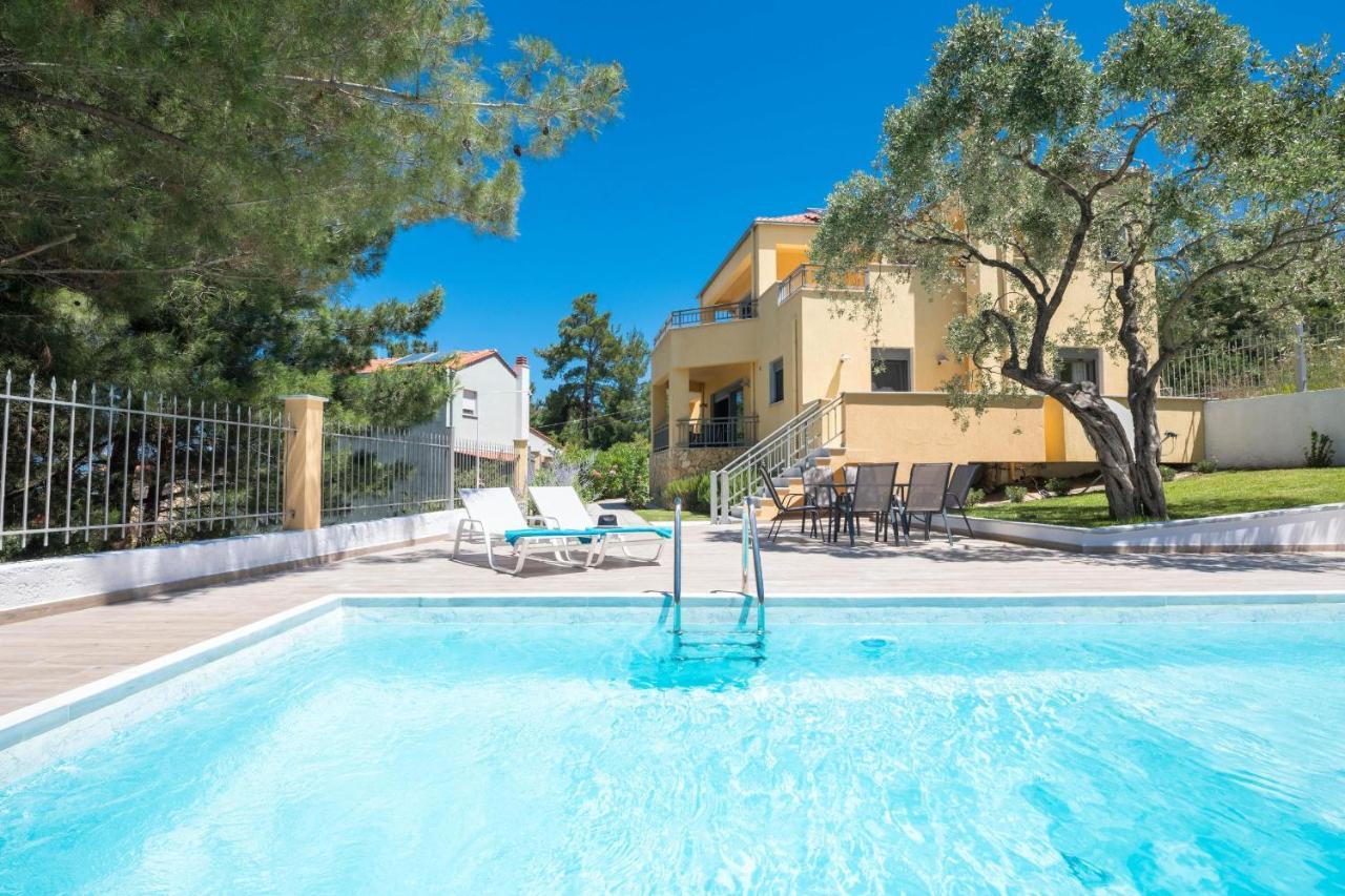 Louloudis Pool Villa Skala Rachoni  エクステリア 写真