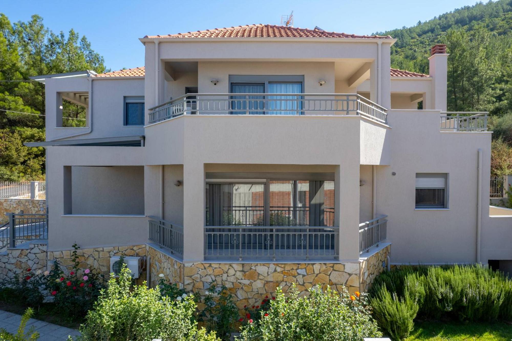 Louloudis Pool Villa Skala Rachoni  エクステリア 写真